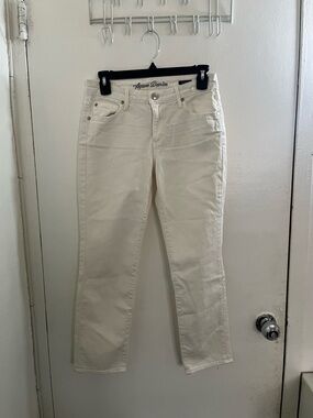 Agave Cream Straight-Leg Jeans for Women
